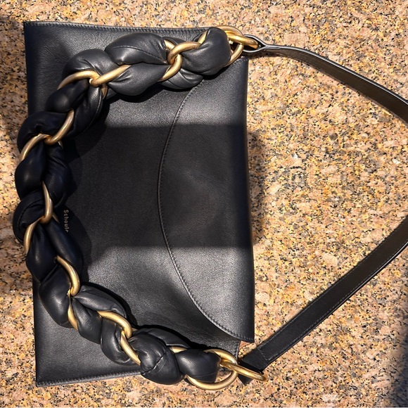Proenza Schouler Black Shoulder Bag with Gold Chain Stunning Bag 😍 - Picture 3 of 15